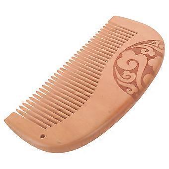 Hårkam fintandad träkam för styling 3 delar med antistatisk funktion
