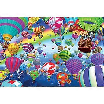 Floating Felines Hot Air Balloon jigsaw puzzle game for adults and kids XI-0064