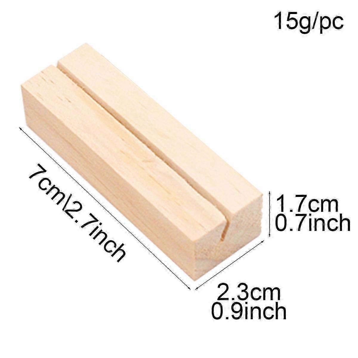 Simple Wooden Place Card Stand Set