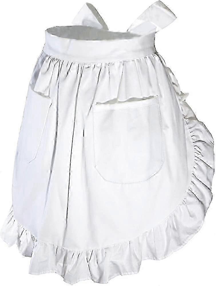Cute Ruffle Cotton Waist Apron