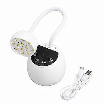 LED Nail Lamp Rechargeable Gooseneck Nail Curing Light with 12 Piece Lamp Beads for Fast Curing