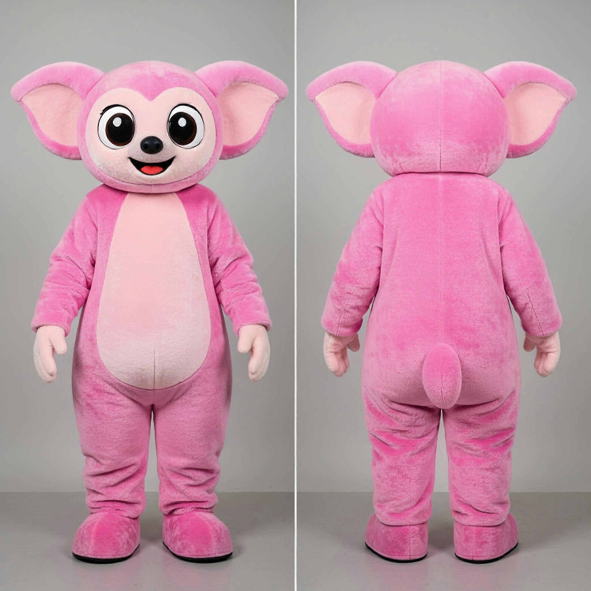 MASTICOT Pink Fluffy Ayeaye Mascot