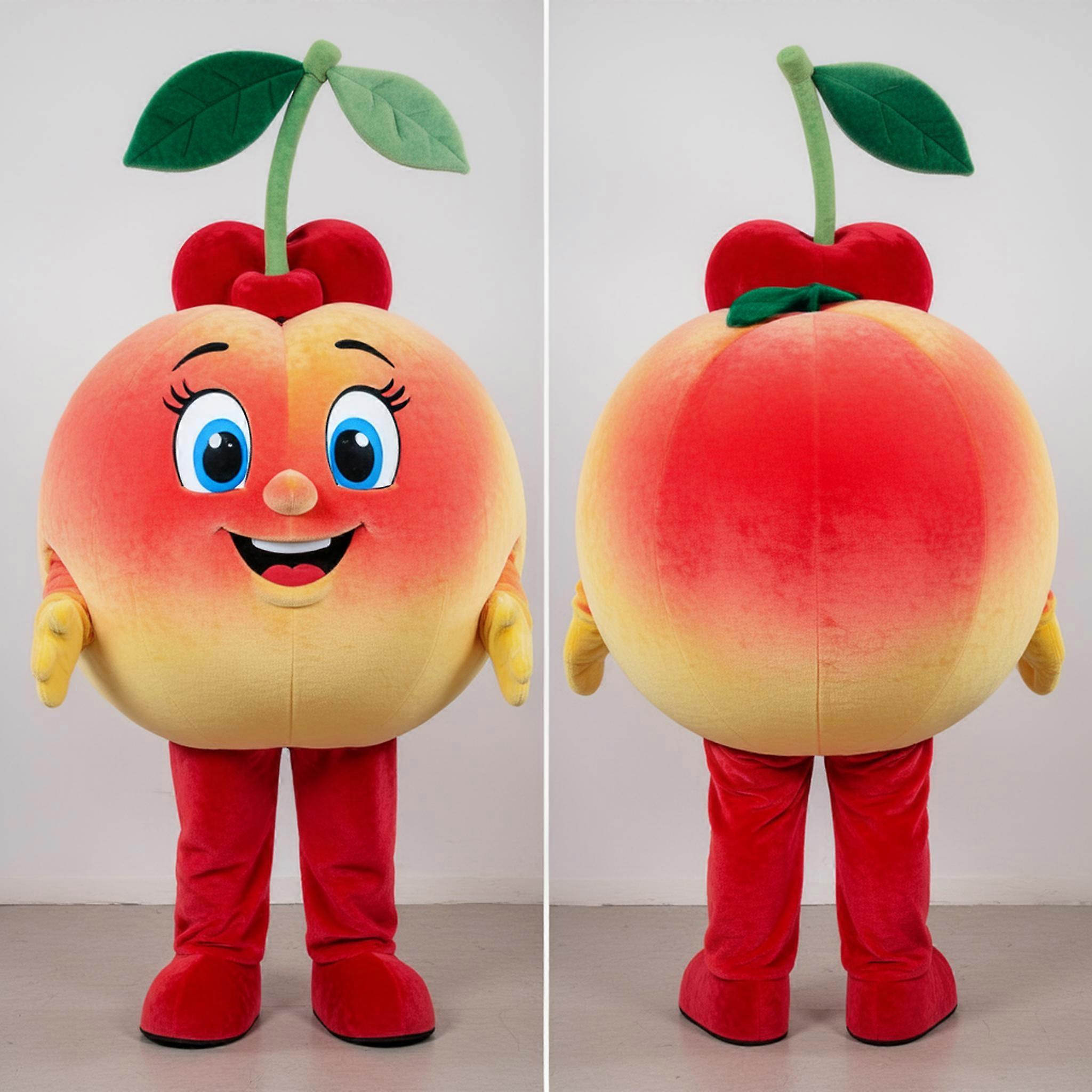 MASTICOT Red Playful Cherry Mascot