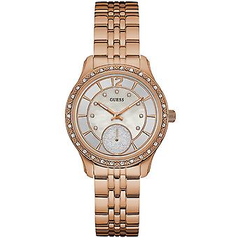Guess watches ladies whitney Japanese Quartz Analog Woman Watch with W0931L3 Gold-Plated Stainless Steel Bracelet