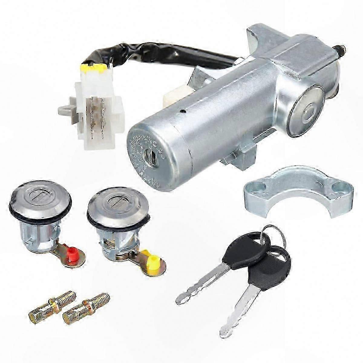 Ignition Switch and Door Lock Set Compatible with D22 1997-2006