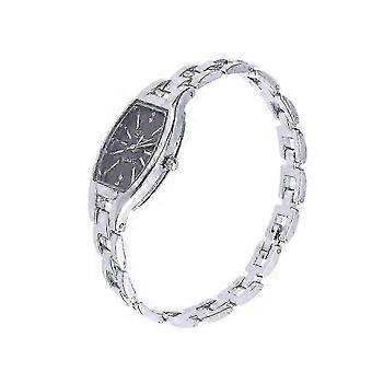 Elegant quartz polshorloge voor dames, dagelijks te dragen, zilverkleurig, rond design, 1 set