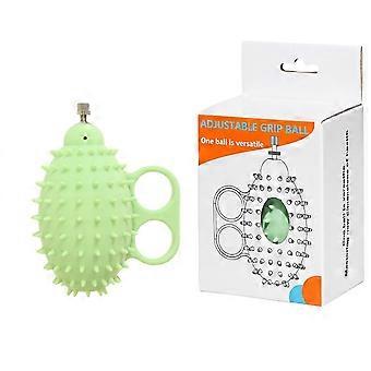 Adjustable Grip Ball Finger Strength Trainer, Silicone Spiky Massage with Loops for Hand Grip Exercise