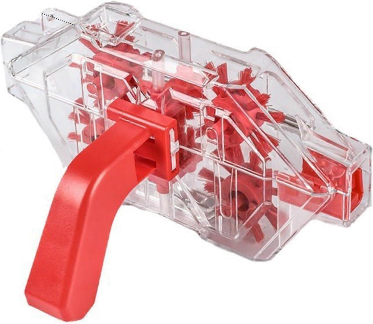 3-Brush Clear Bicycle Chain Scrubber