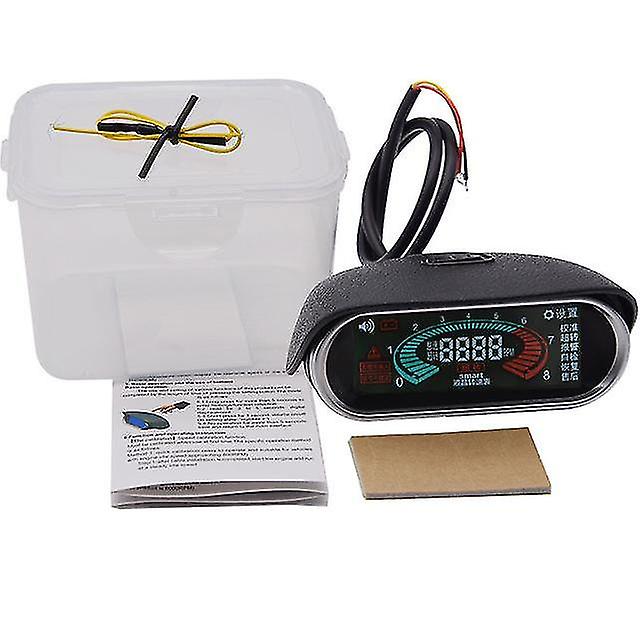 2 In 1 Lcd Car Truck Water Temp Gauge Temperature Sensor Voltmeter Voltage