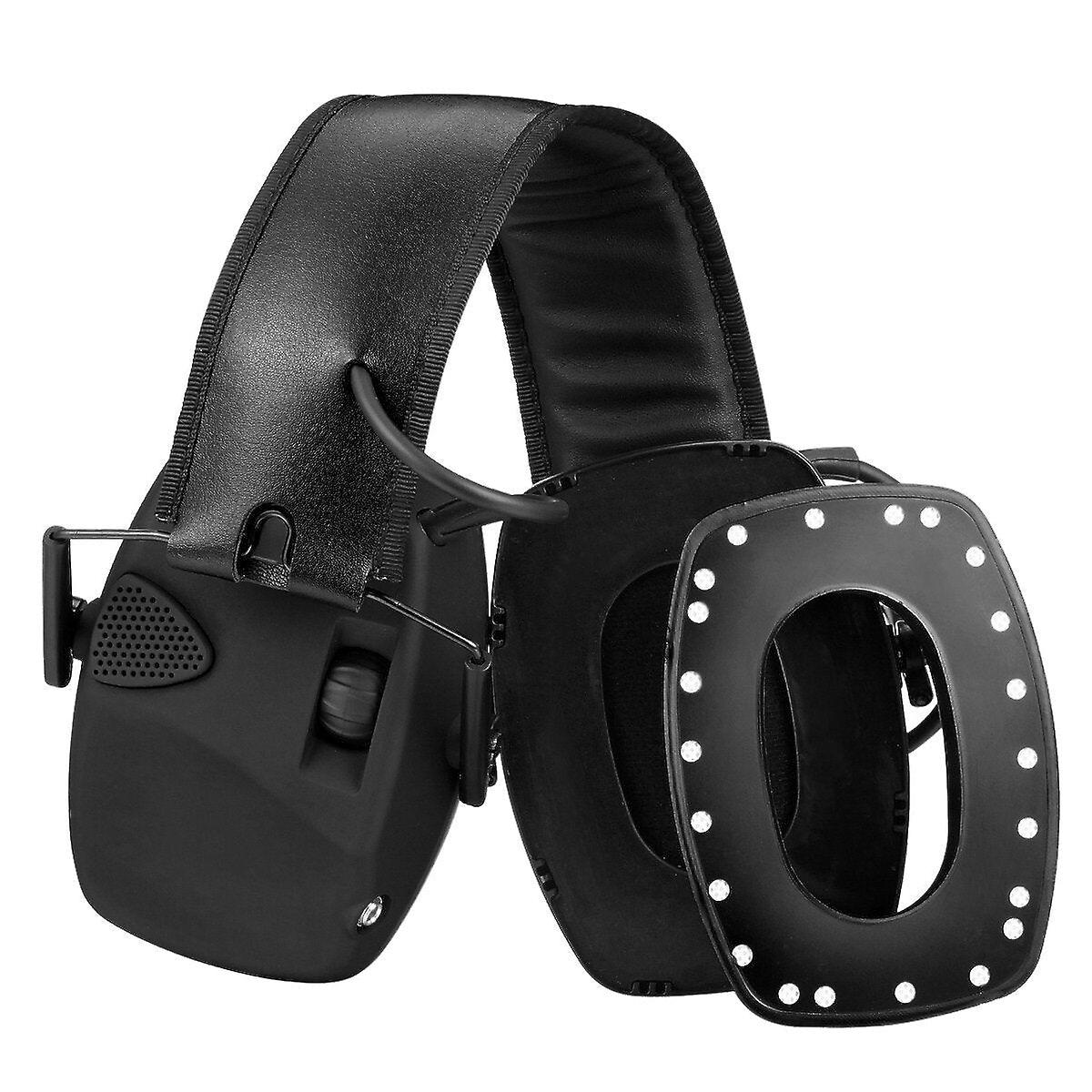 GreenZech Electronic Shooting Ear Protection Foldable Electronic Anti-noise Earmuffs Outdoor Sport H