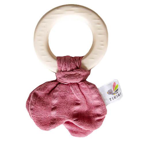 DUSTY PINK Tikiri Εκπληκτικό Οργανικό Φυσικό Καουτσούκ Οδοντοφυΐα με Γραβάτα Μουσελίνας