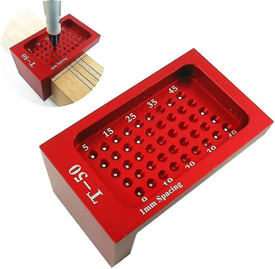 Pxcl Precision Woodworking Tools Aluminum Alloy Hole Measure Ruler Metric Measure Hole Positioning Marker T-type Carpentry Scribe Carpentry Tool