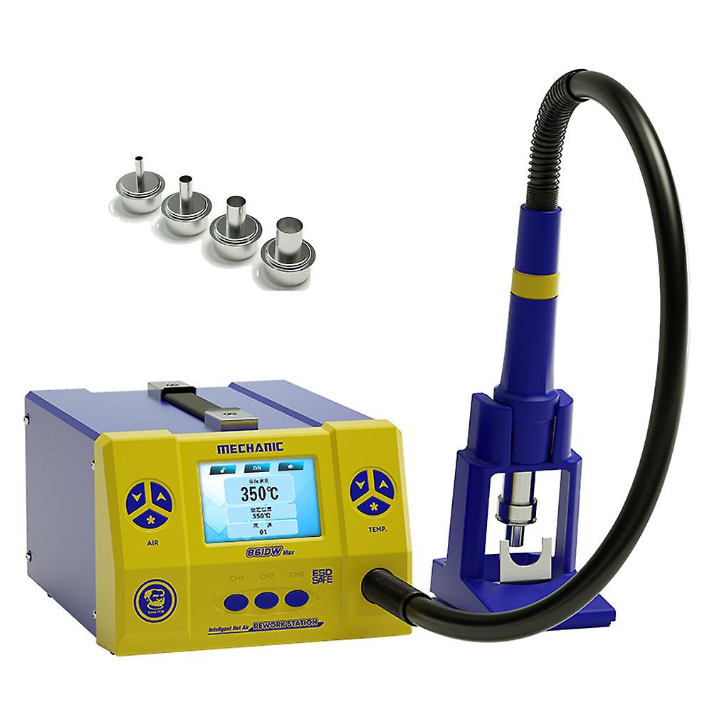 لحام الهواء الساخن بندقية ميكانيكي 861dw ماكس للهاتف اللوحة الأم ثنائي الفينيل متعدد الكلور لحام محطة إزالة اللحام HD LCD التوأم توربو أداة إصلاح