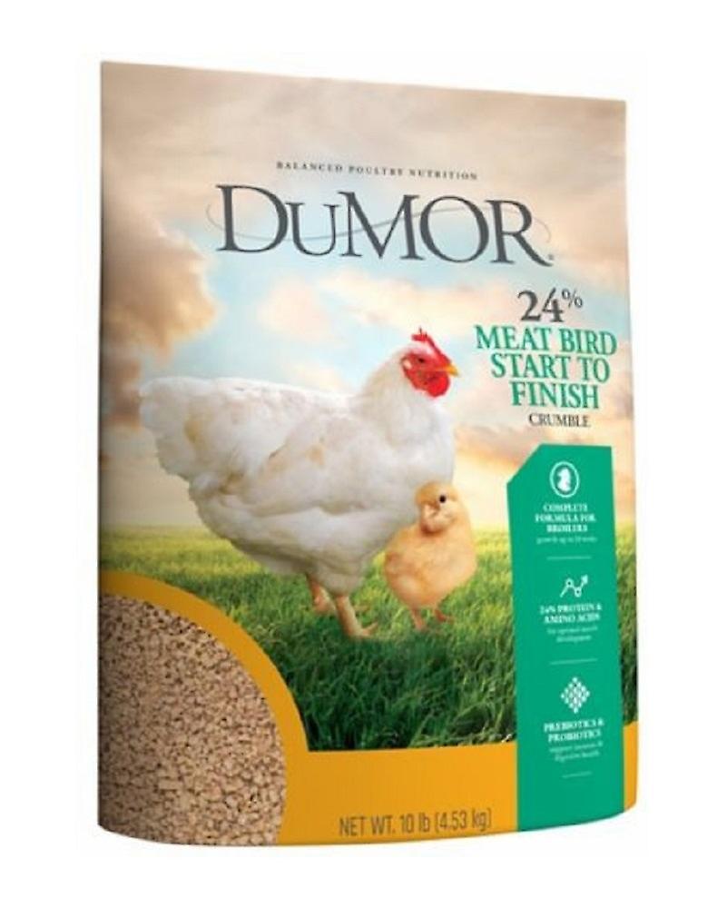 DuMOR 1031102 Livestock Supplies 10 Pounds Package Meatbird 24% Poultry Feed