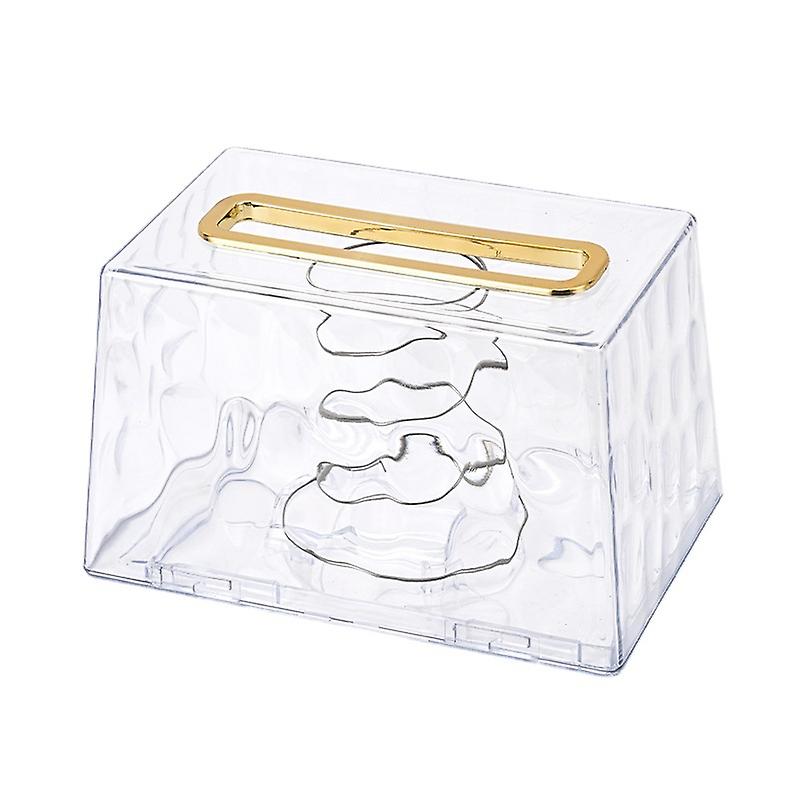 Tissue Box Cover, Square Shape Household Accessory Simple Design Tissue Storage Box