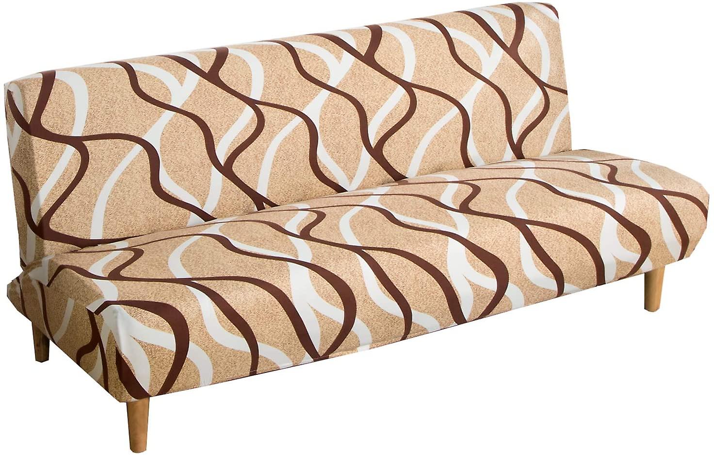 Sofa Cover Without Arms 3 Seater/2 Seater Stretch Sofa Throw For Sofa Bed