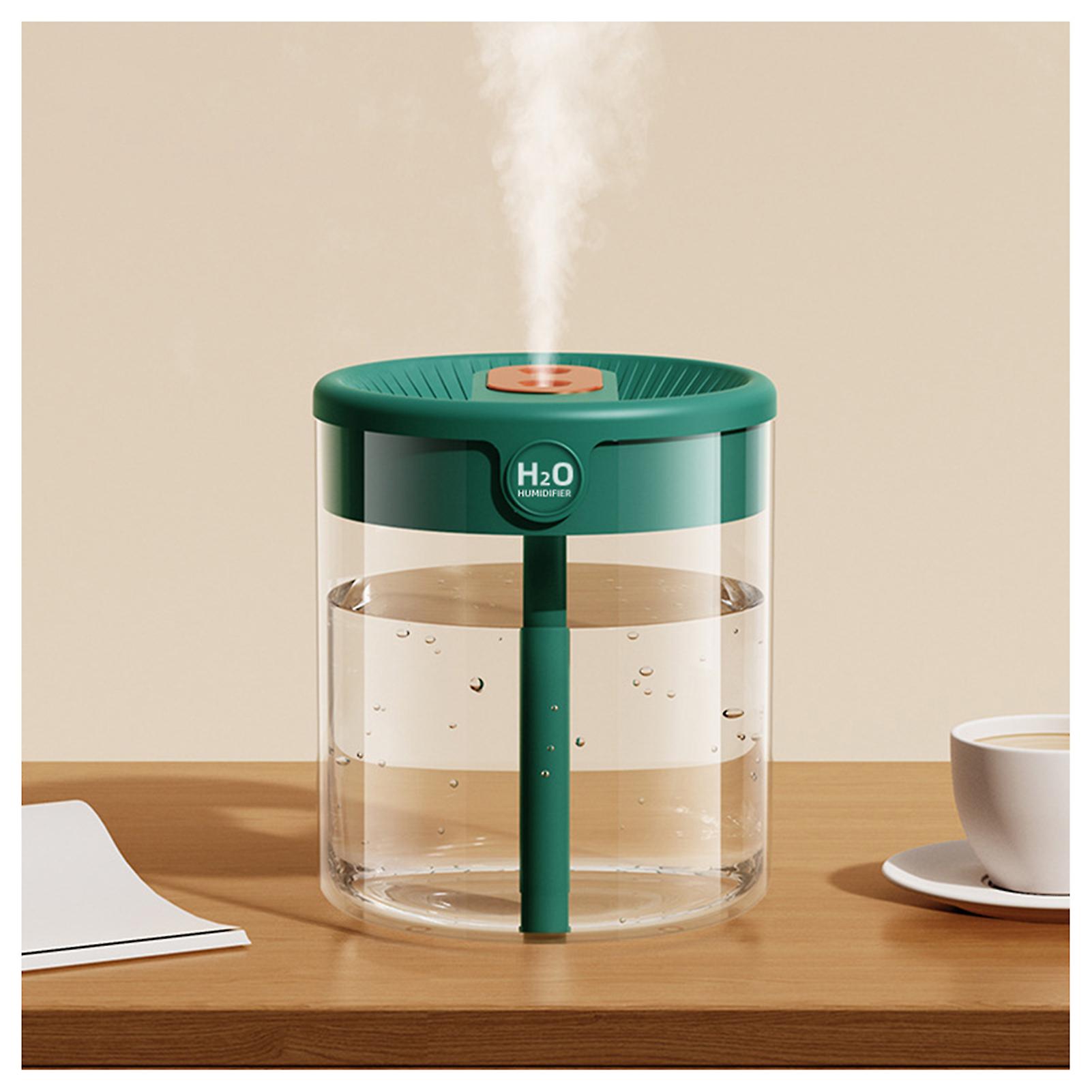 2L Large Capacity Transparent Water Tank Humidifier Silents Large Fog Volume Humidifier for Room Dormitory