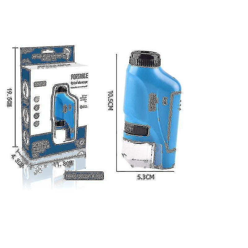 60-120x Educatal Mini Pocket Handheld Microscope With Led