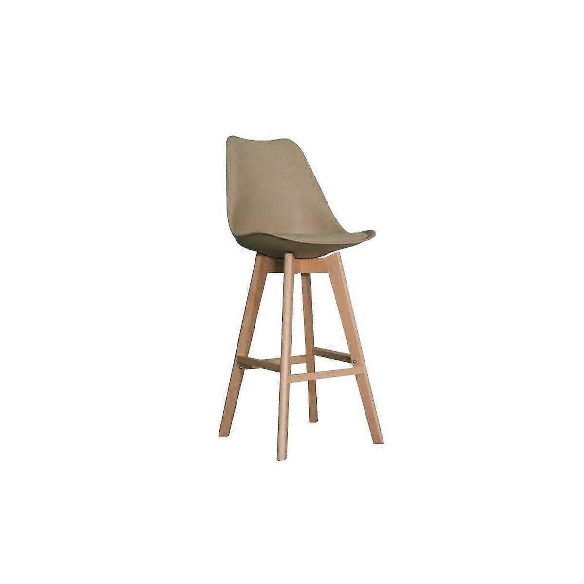 Stool DKD Home Decor Beige Beech 48.5 x 55 x 109 cm