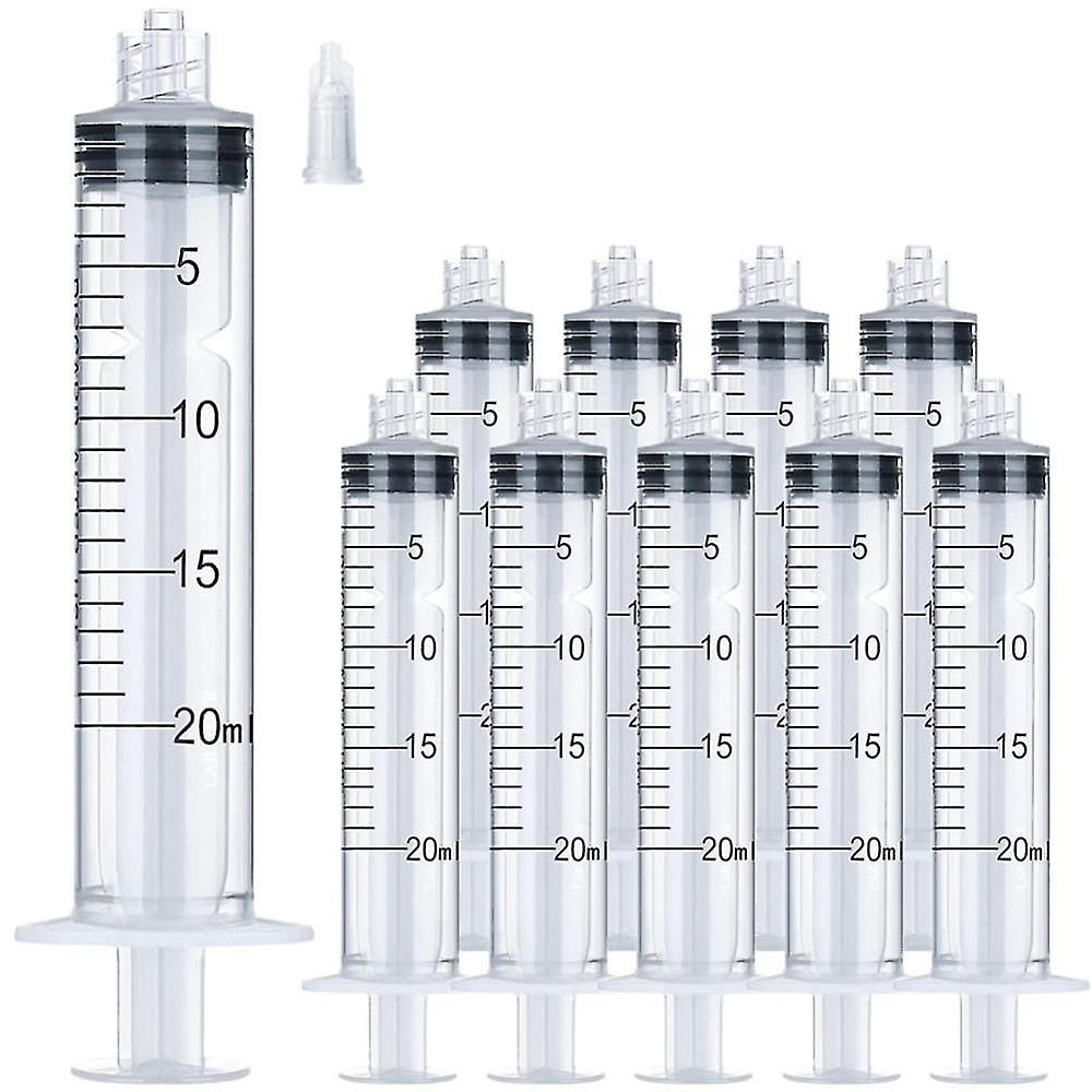 20ml/cc Plastic Luer Lock Syringe Syringes Without Needle For Scientific Labs And Measuring Liquids