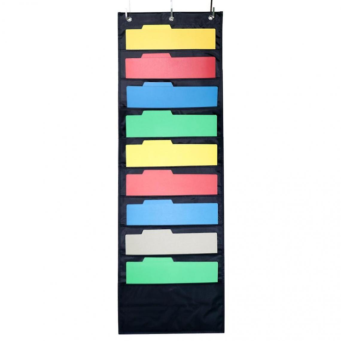 10 Pocket 3 Over Hanging Storage Pocket Board