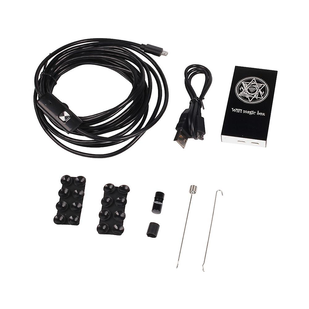 F100 8mm Wifi Waterproof Borescope Inspection Camera Android Ios Led 2m