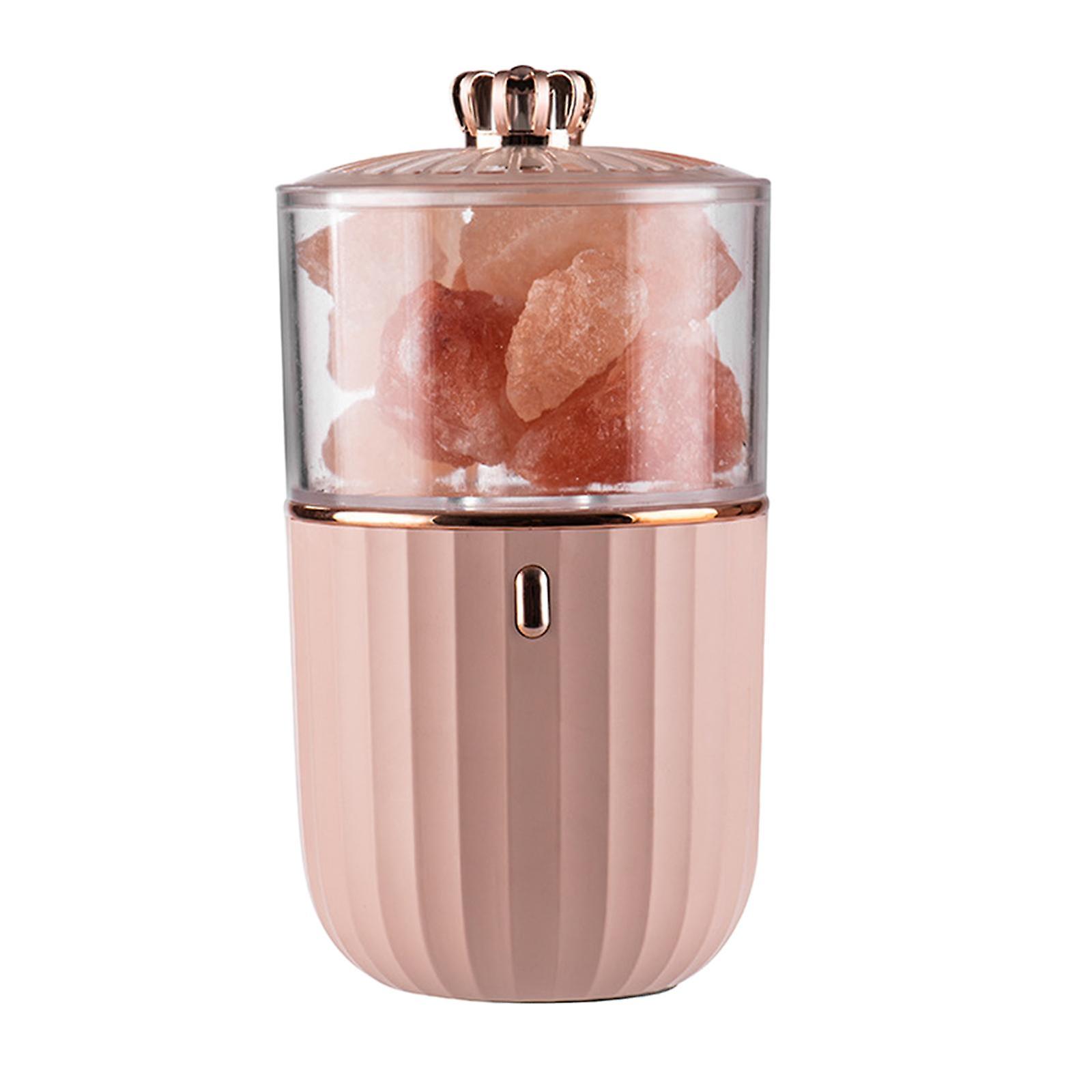 Portable Himalayan Salt Lamp Essential Oil Diffuser Wireless Aroma pink