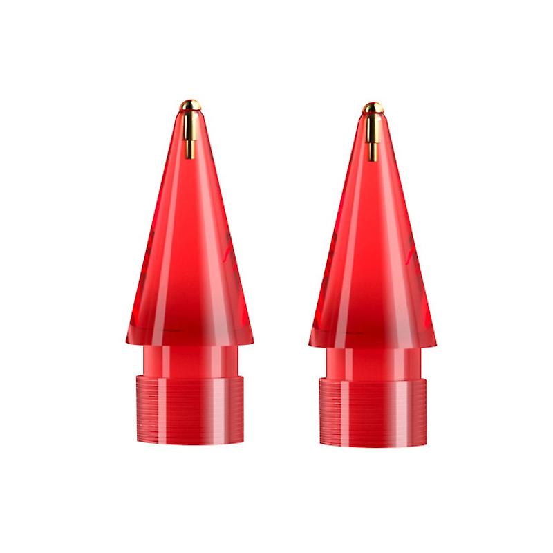For Apple Pencil 1/2 2pcs Stylus Tip, Spec: Round (Red)