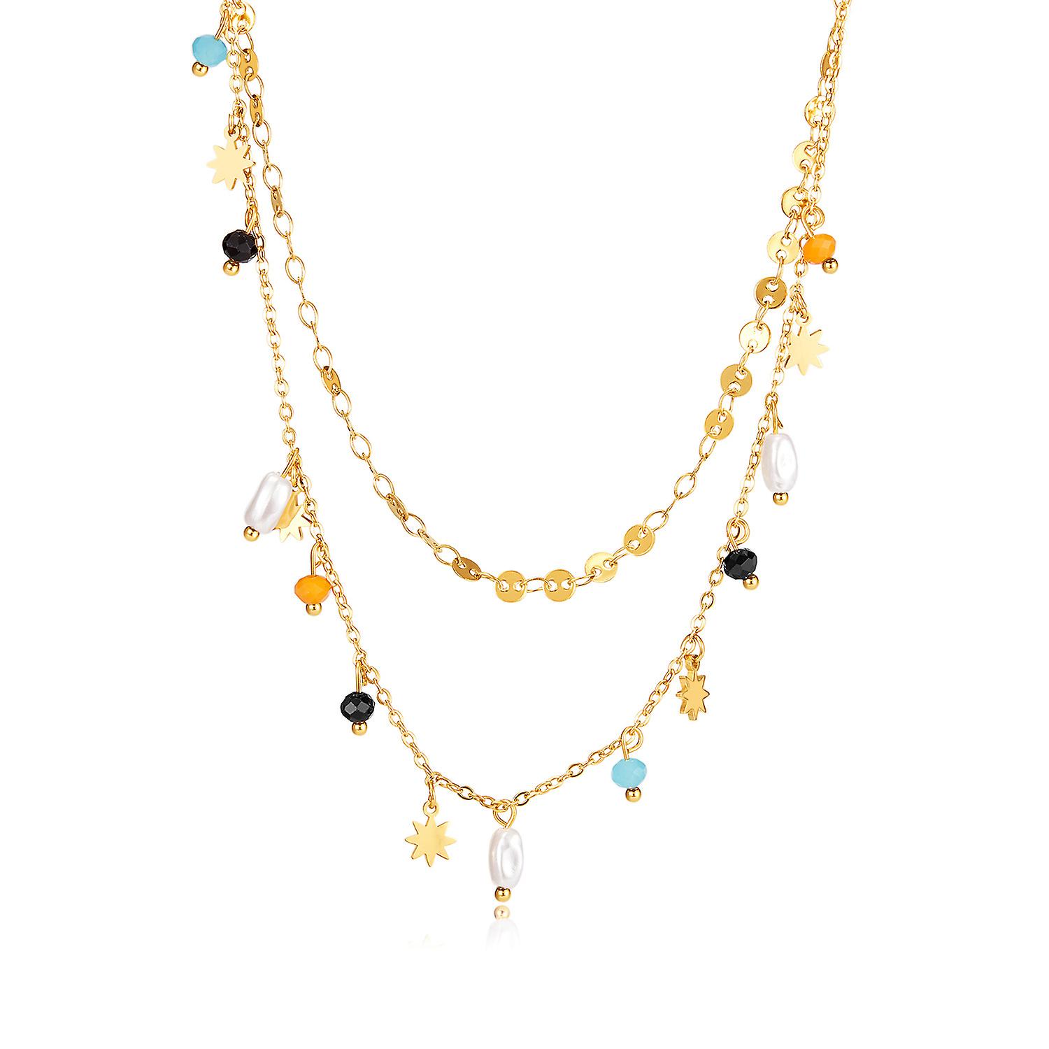 Double Pearl Necklace