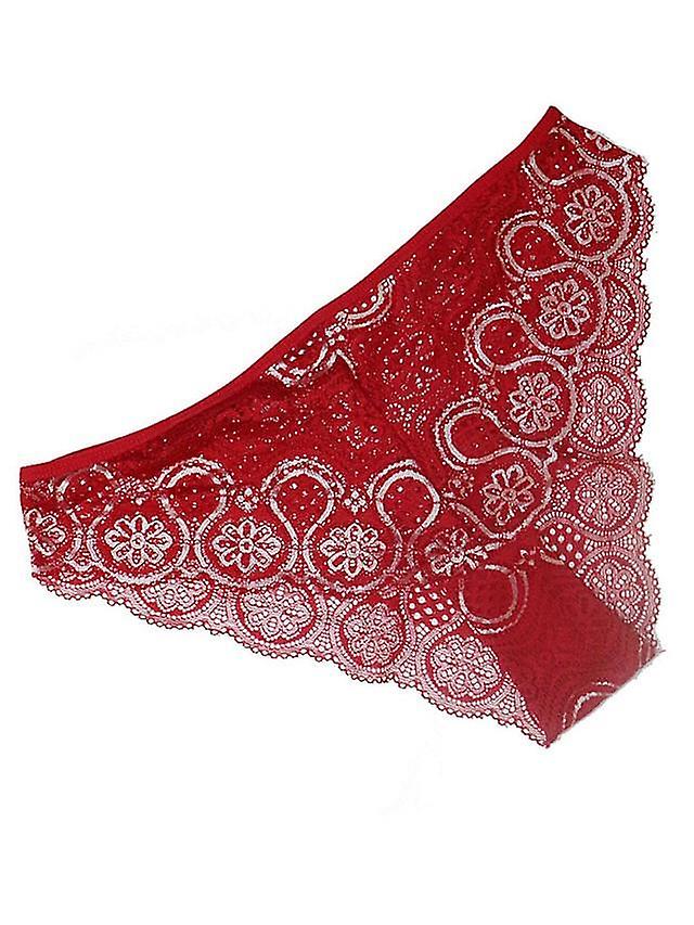 3-Piece Seamless Lace Women's Plus Size Underwear
