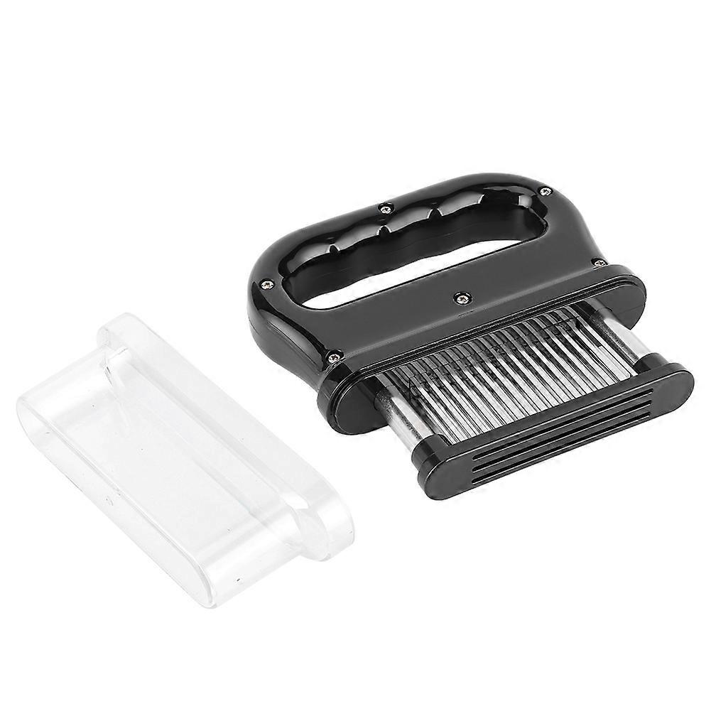 Black 48‑Needles Meat Beaf Steak Tenderizer Tool With Handle Kitchen Cooking Accessory