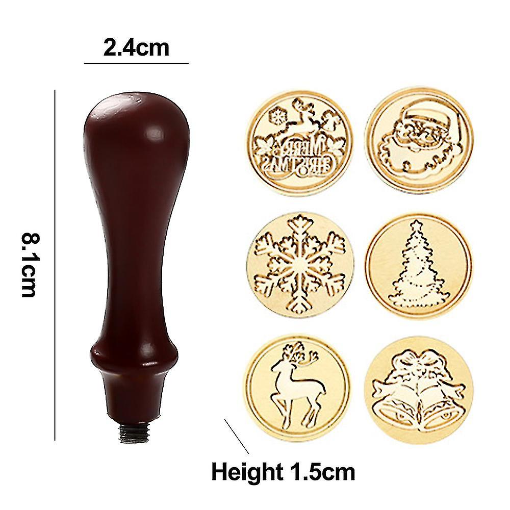 Wax Seal Stamp Set, 6 Pcs Sealing