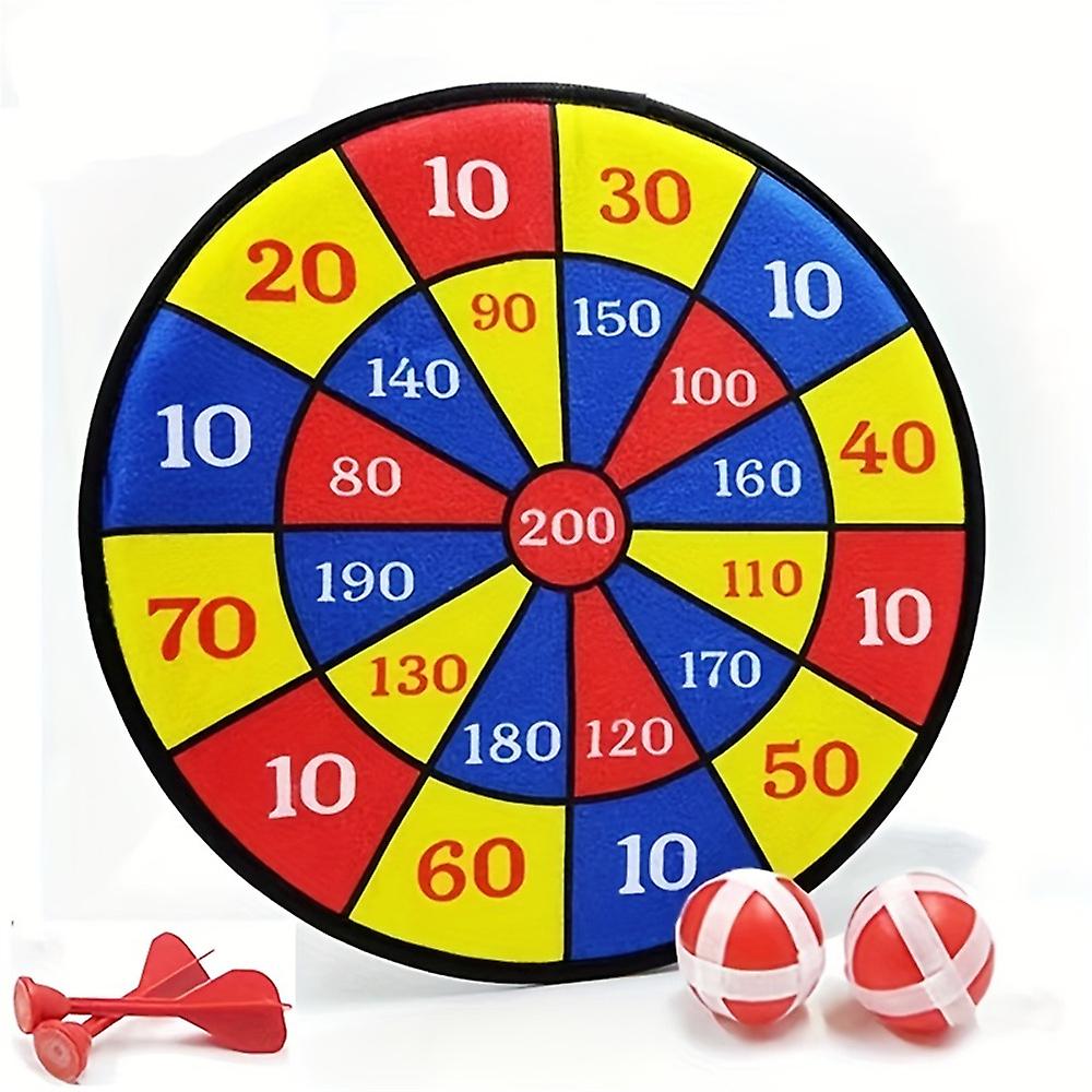Dart Board, Barn Dartboards med 2 Sticky Balls, 2 Självhäftande Dart Hopfällbar Dart Brädspel Set Party Spel Leksaker Presenter