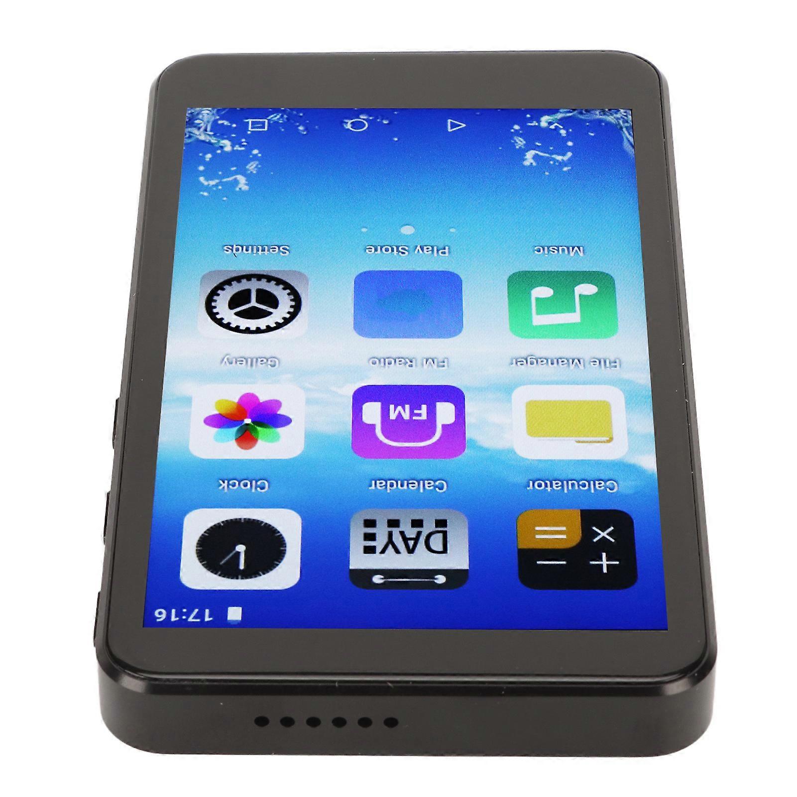 WiFi Bluetooth Mp4 Ai Intelligent HD Noise Reduction Voice Control Touch Screen Portable Mp4 Player with Voice Recorder English, Quad Core 128GB