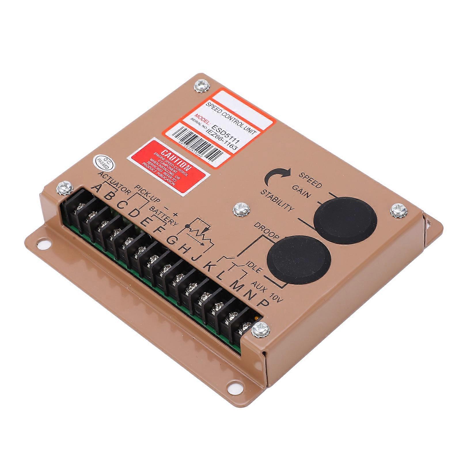 Electronic Governor Generator Engine Speed Control Board Iron Regulator ESD5111 DC 12V/24V