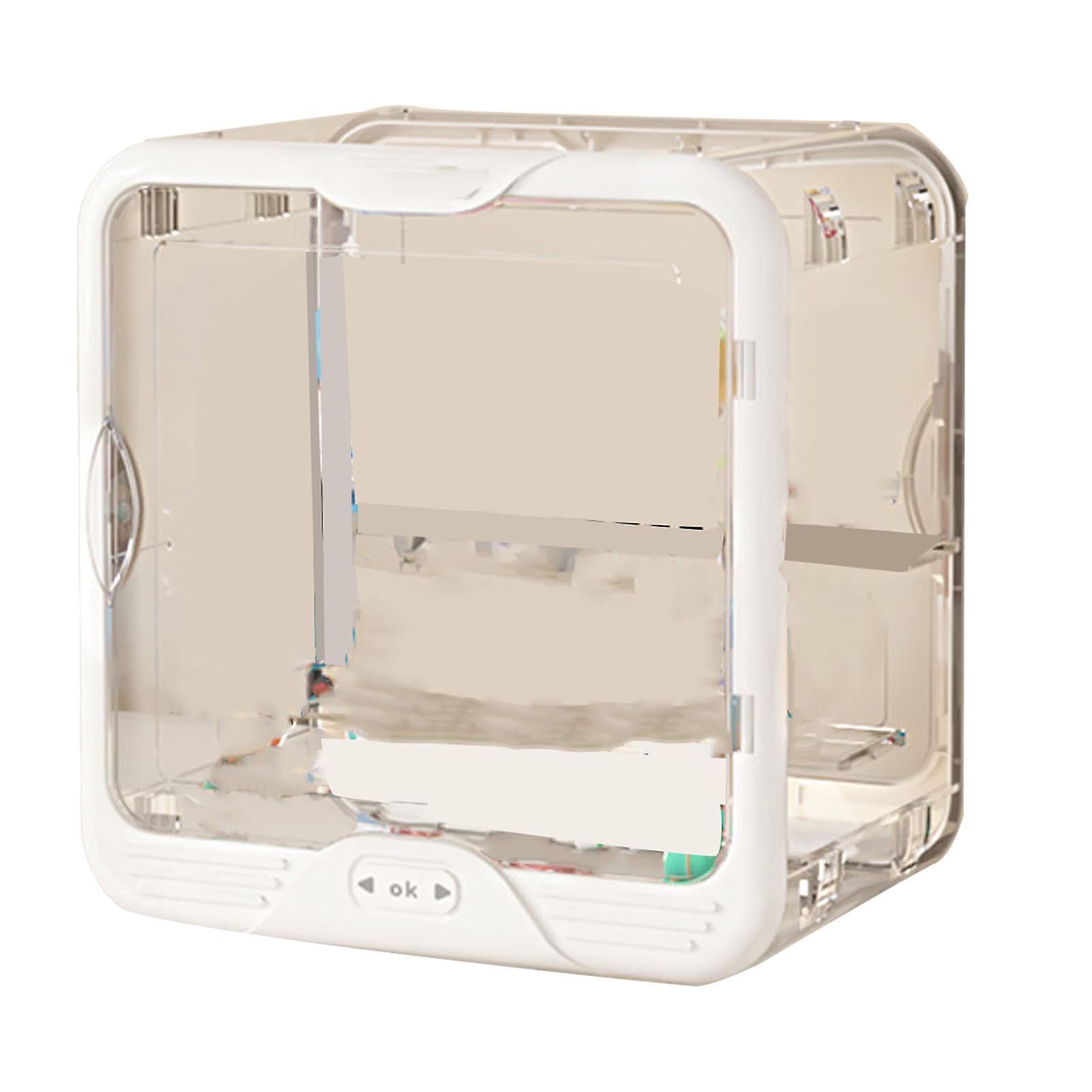 Clear Stackable Acrylic Display Case with Removable Dividers for Dust-Free Home Storage