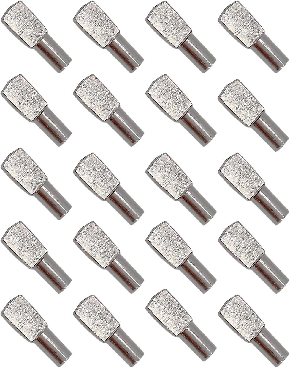 20Pcs Shelf Support Pegs, Shelf Pins Pegs Shelf Brackets for Cabinet Desk Accessories - 5mm*19mm