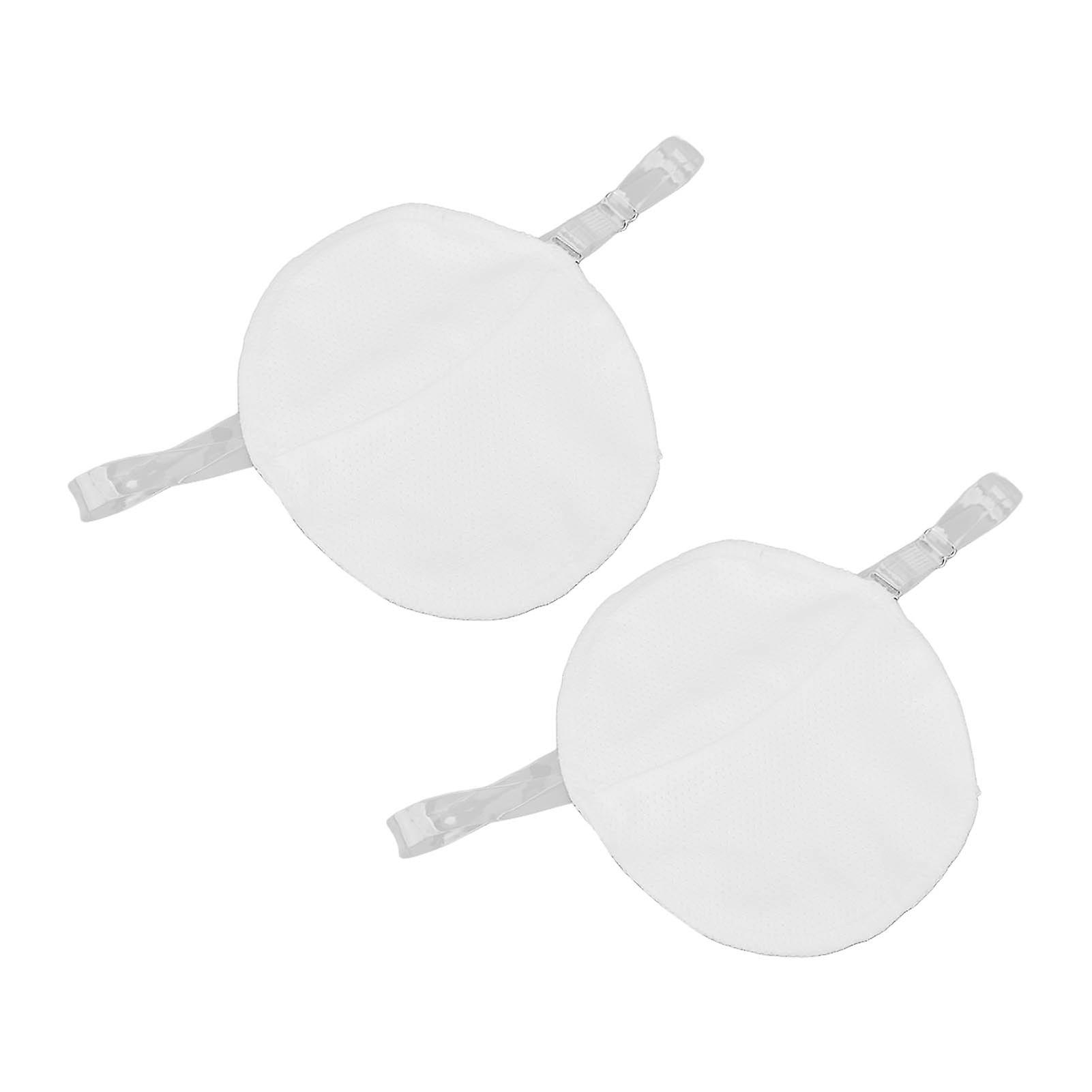 Underarm Sweat Pad Reusable Sweat Absorbing Guard Armpit Pad Protector with Shoulder Strap White 