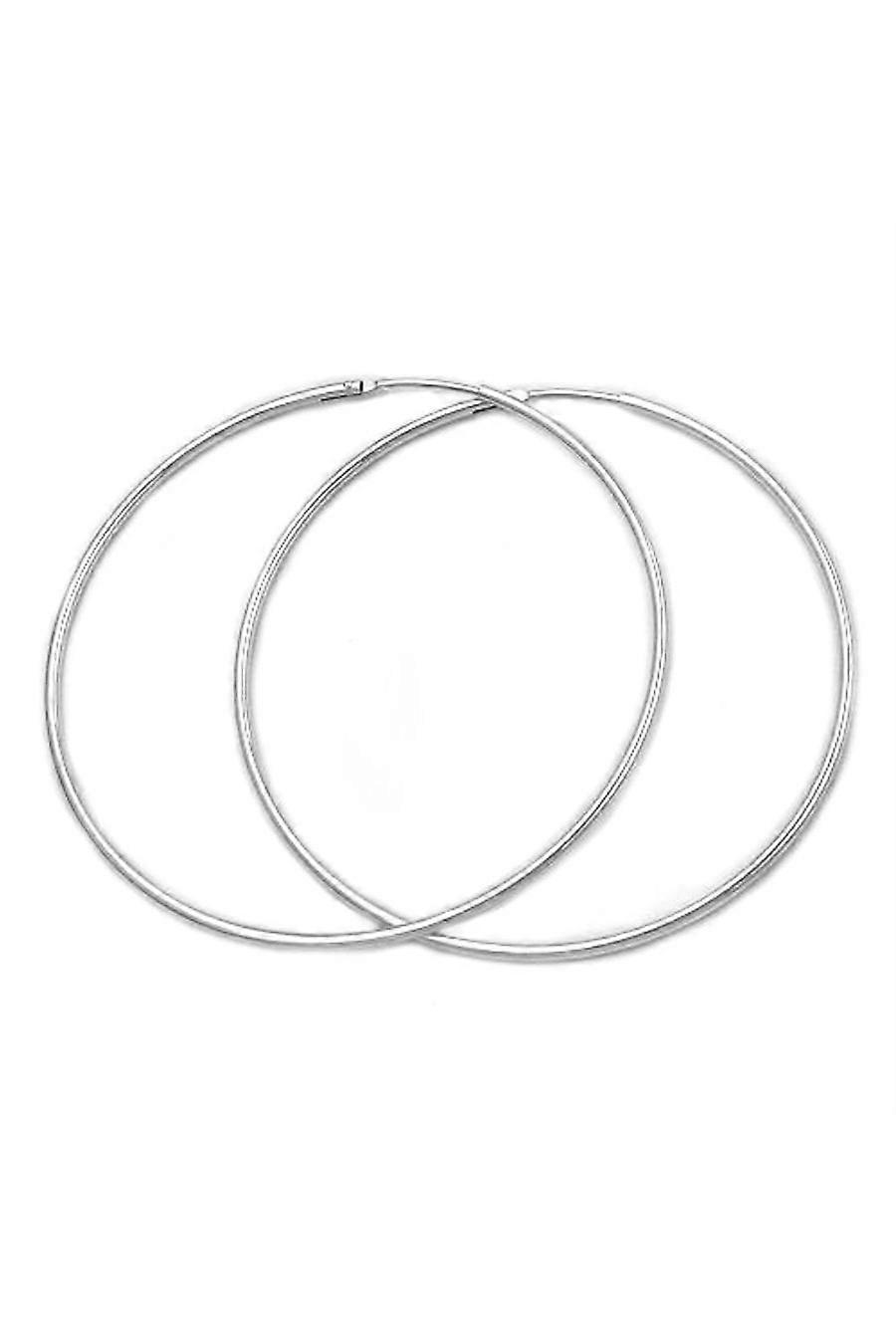 Hoop Earrings 75mm Silver 925 - Gl93384