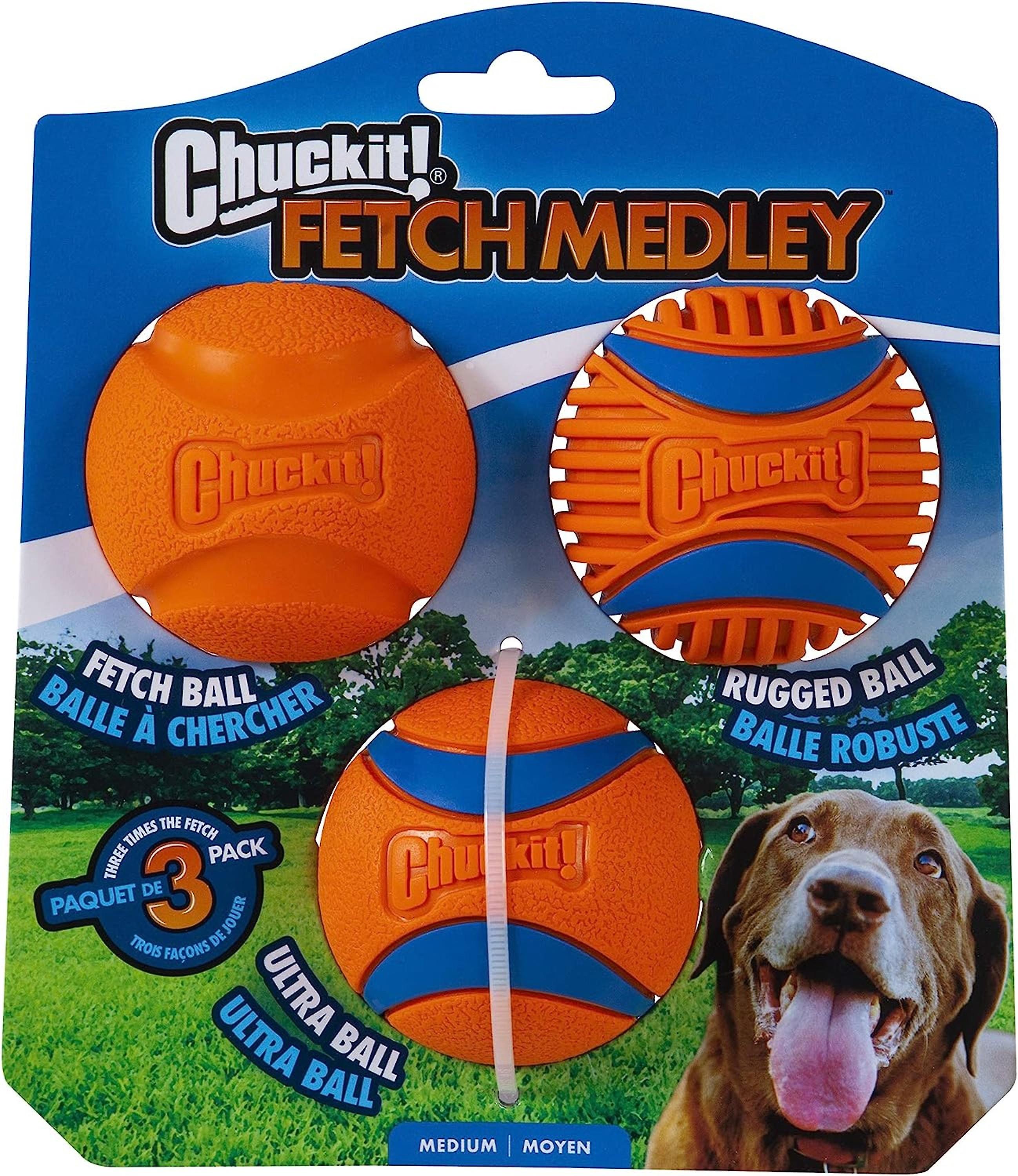 Chuckit! Fetch Medley Gen 3 Medium - 3 Pack Dog Toy