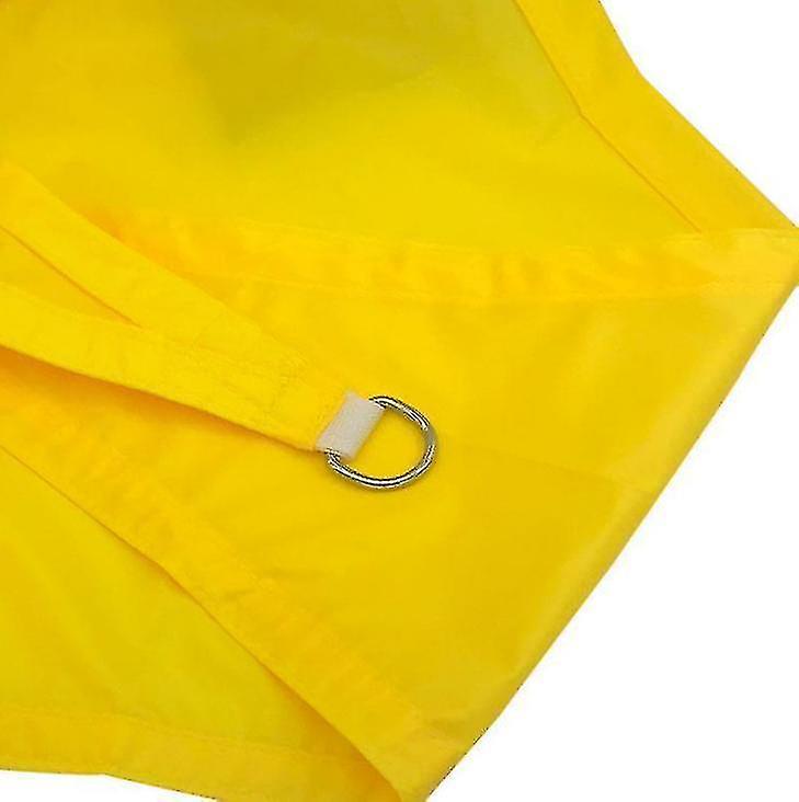 Étanche Shade Sail Square Imperméable Sun Shade Sail Auvent Abri d’auvent (jaune)