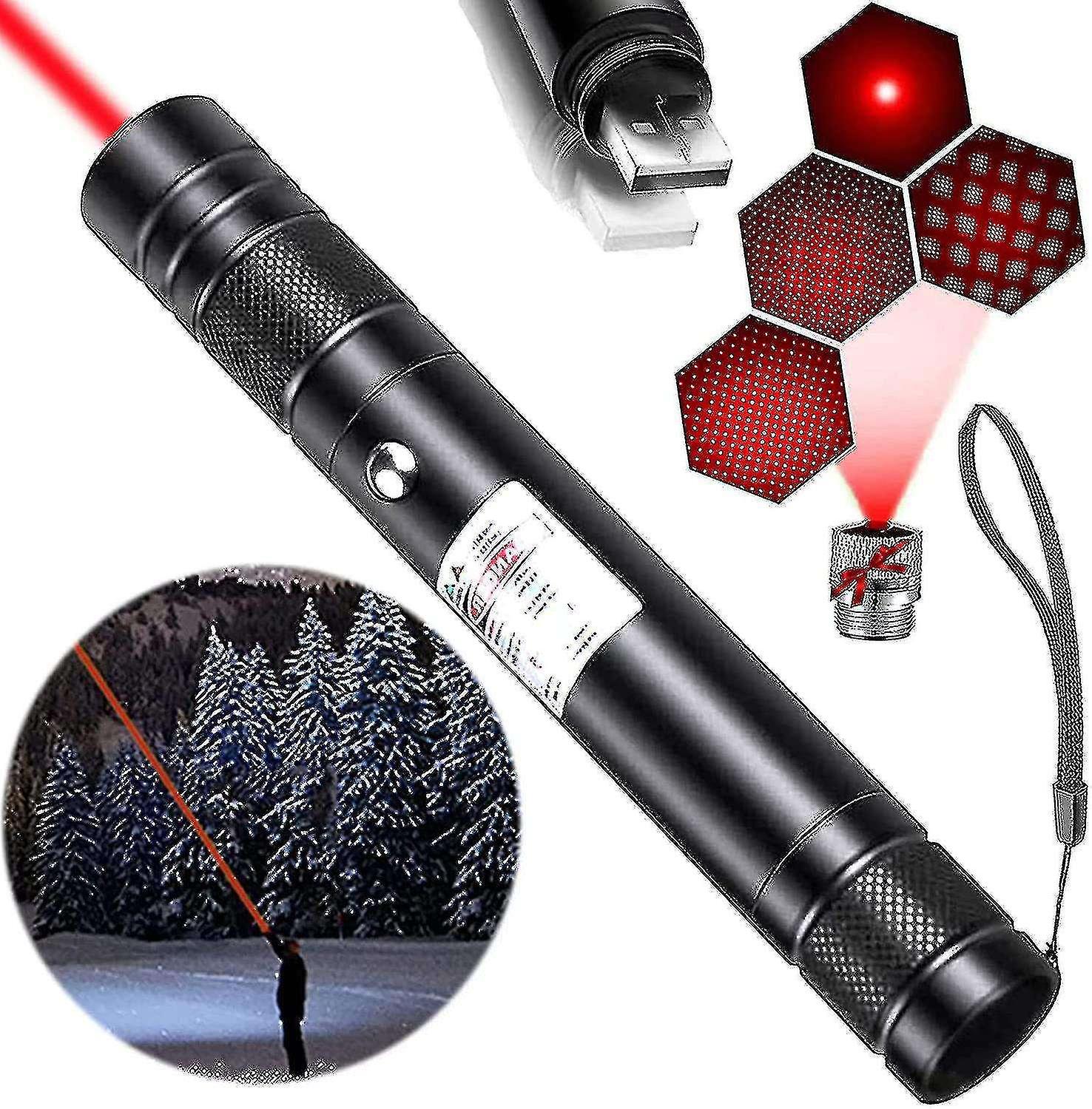 Range Pointer, Red Pointer High Power, Pointer Powerful High Pointer, Usb Rechargeable Pointer For O