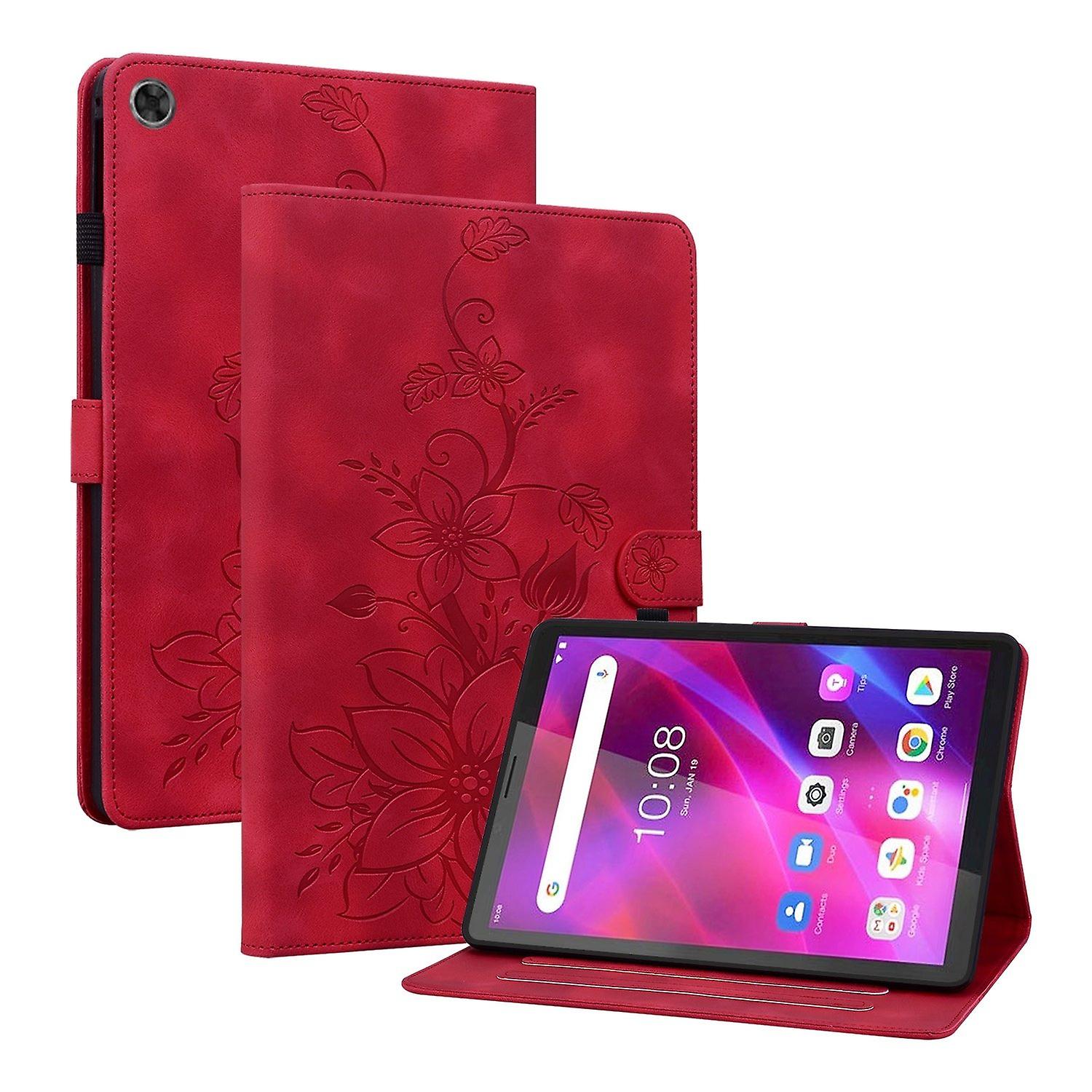Embossed Leather Case For Lenovo Tab M7 3rd Gen