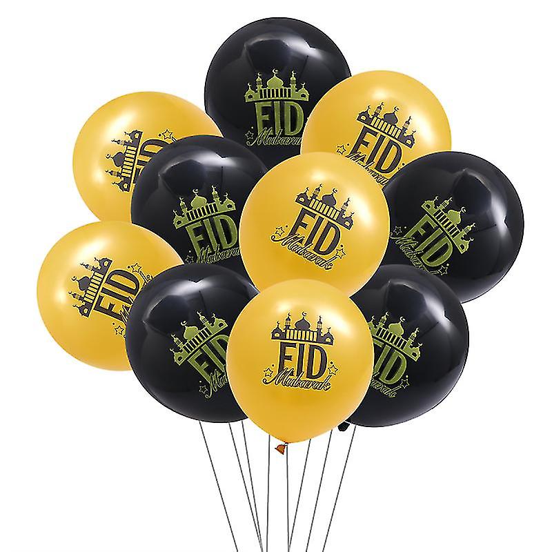 10pcs Eid Mubarak Balloons For House Restaurant