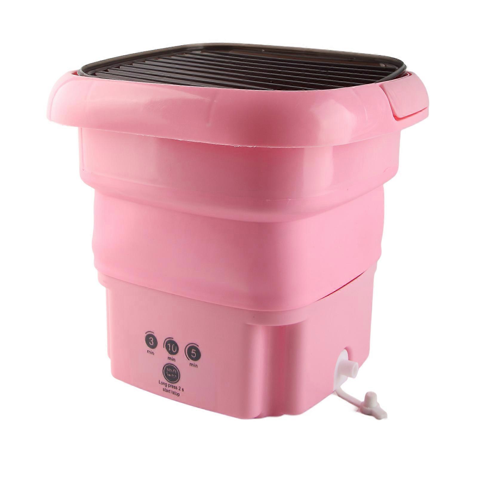 8L Mini Folding Washing Machine Small Portable Washing Machine and Dryer Combo for Apartments Dorm Camping F