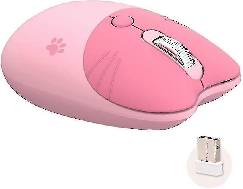 Wireless Mouse 2.4g Cartoon Silent Mouse Home Office Essential