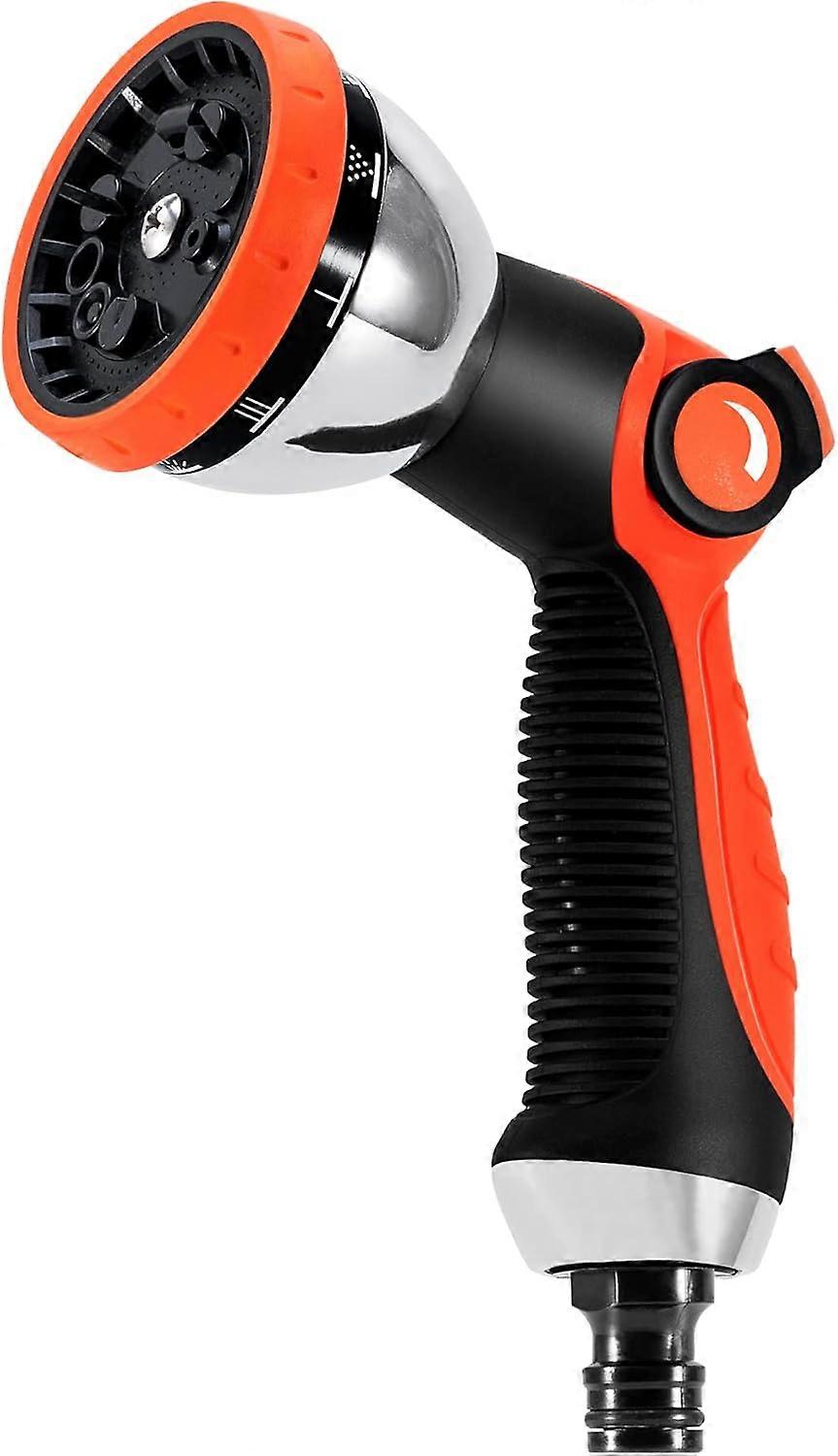 Garden Hose Pipe Spray Gun - 10 Adjustable Patterns Hose Head Heavy Duty Water Sprayer Nozzle