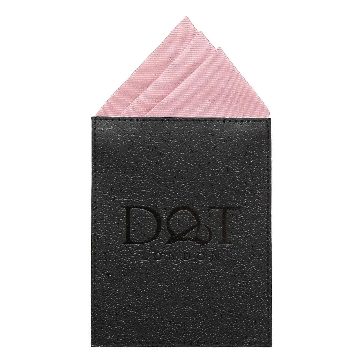 Dusty Pink Plain Twill Pre-Folded Pocket Square One Peak