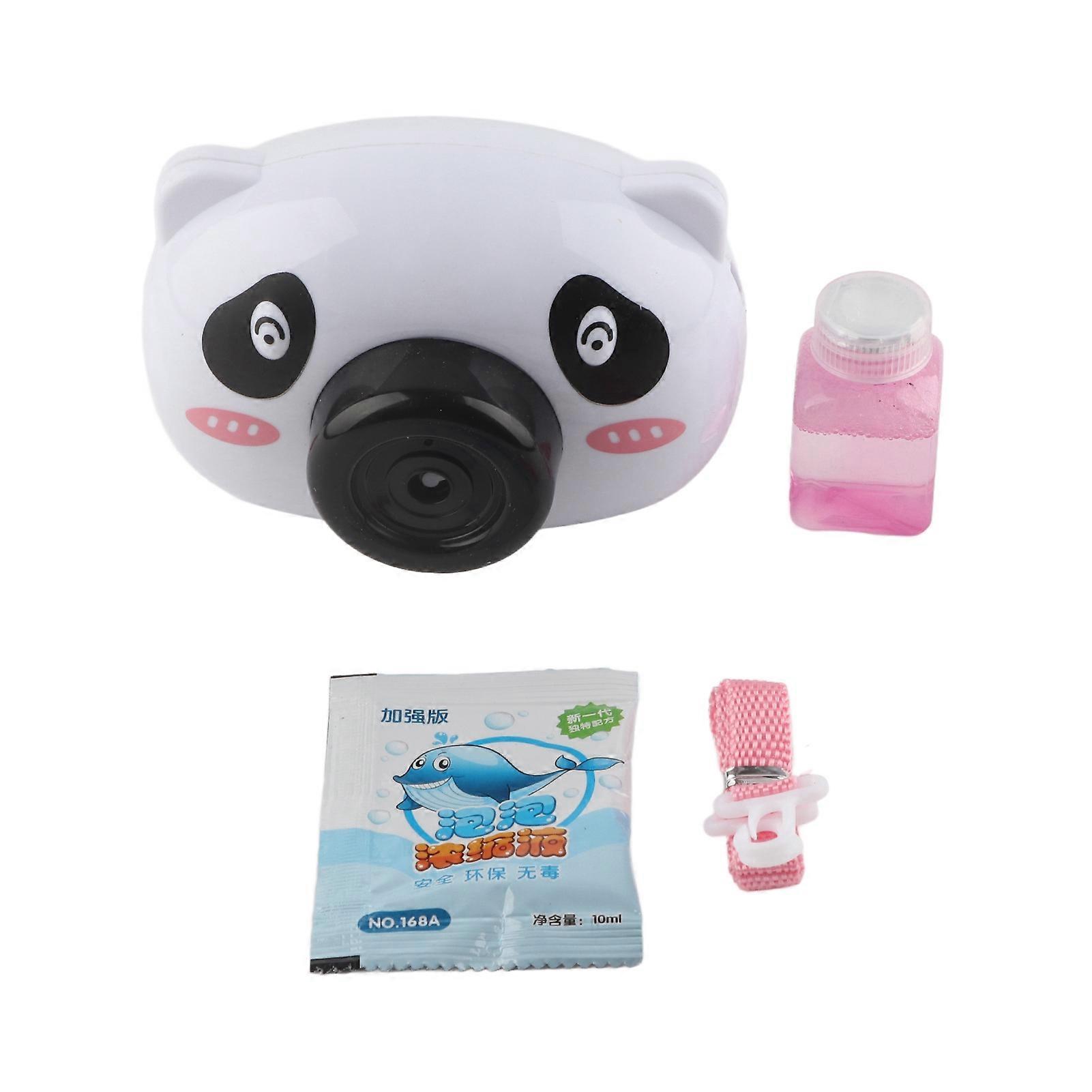 Camera Shape Bubble Toys Fun Lights Music Portable Automatic Bubble Machine With Bubble Solution For Indoor Outdoor