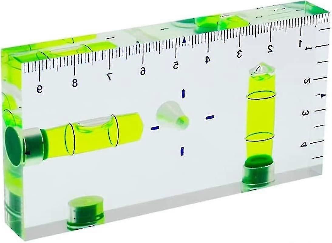 95 X 51 X 13mm Clear Multi-function T-type Spirit Level With Magnetic Scale